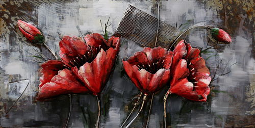 Red Flowers 120 x 60 cm