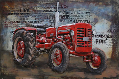 Red Tractor 120 x 80 cm
