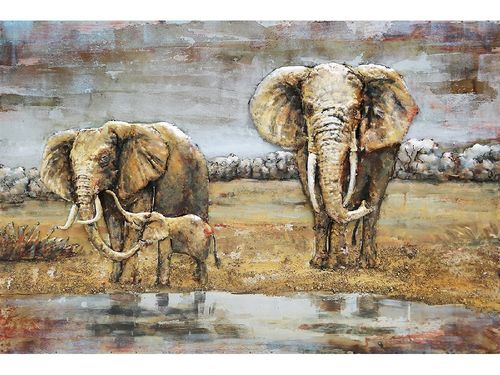 Elephants 120 x 80 cm