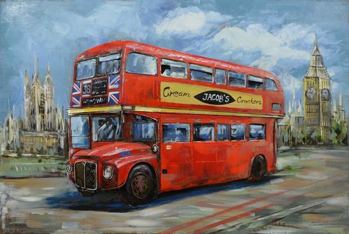 London Bus 120 x 80 cm