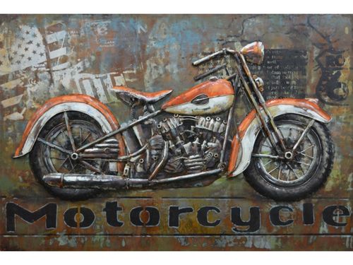 Motorcycle 120 x 80 cm