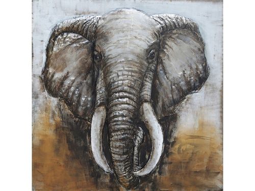 Elefant 100 x 100 cm